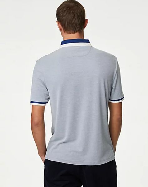 Чоловіча футболка Polo M&S (57326) S Світло-синя 57326 фото