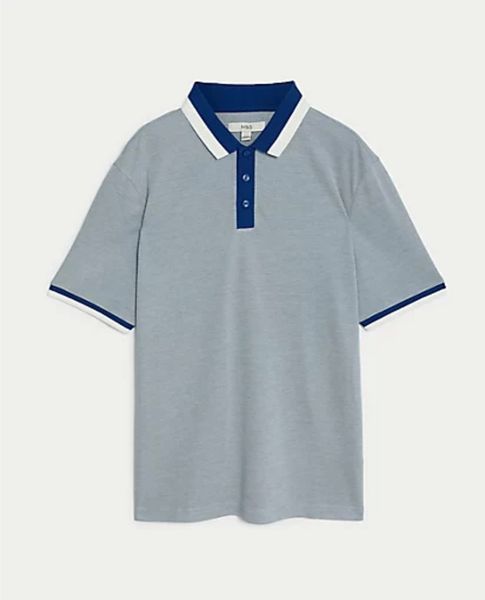 Чоловіча футболка Polo M&S (57326) S Світло-синя 57326 фото