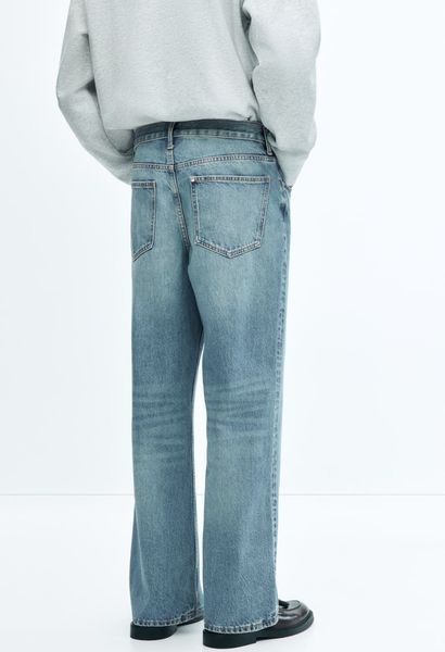 Чоловічі джинси вільного крою Straight Relaxed Fit H&M (58488) W30 L32 Сині  58488 фото