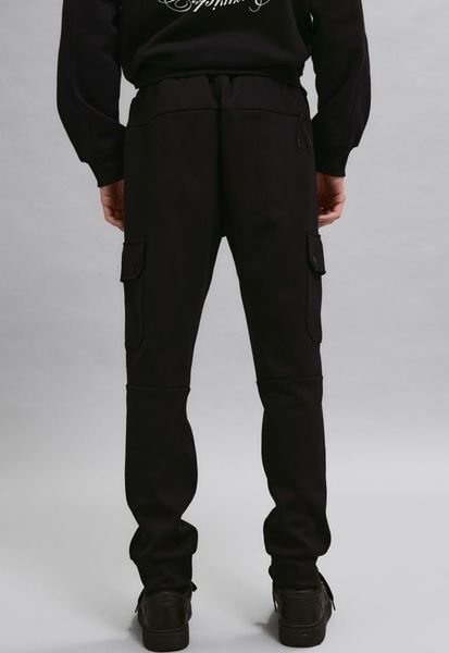 Чоловічі штани-джогери з матеріалу Scuba Slim Fit H&M (57733) L Чорні 57733_ фото
