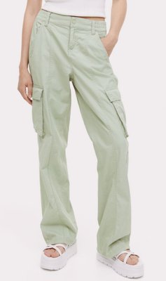 Жіночі полотняні штани карго Н&М (56035) S Хакі 56035 фото