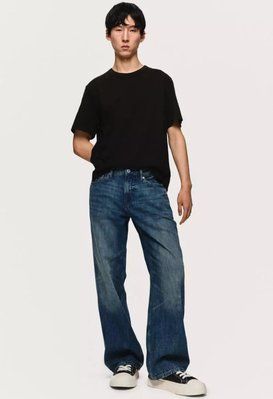 Мужские легкие джинсы Straight Loose H&M (58576) W30 L32 Темно-синие 58576 фото