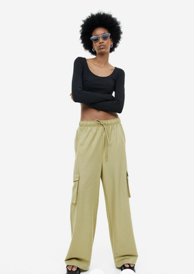 Жіночі штани карго H&M (55798) XS Хакі 55798 фото
