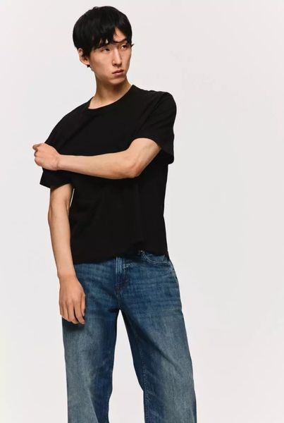 Мужские легкие джинсы Straight Loose H&M (58576) W30 L32 Темно-синие 58576 фото