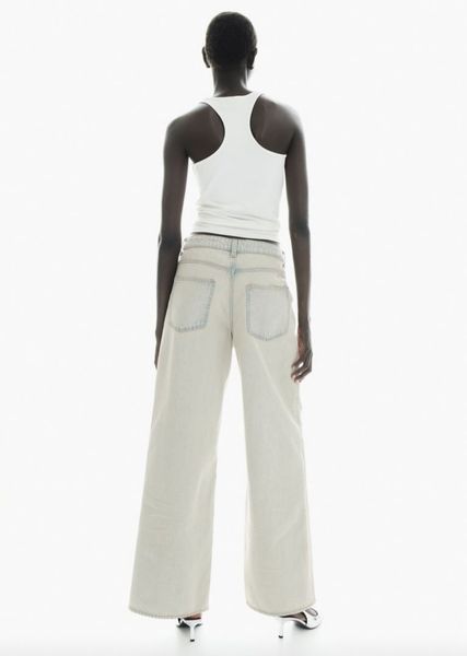 Женские широкие джинсы Wide Regular H&M (58006) W34 Голубые 58006 фото