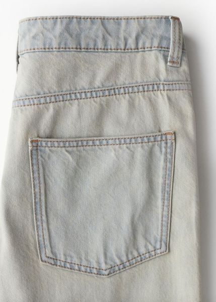Женские широкие джинсы Wide Regular H&M (58006) W34 Голубые 58006 фото