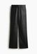 Женские брюки из эко-кожи Bootcut H&M (58762) L Черные 58762 фото 1