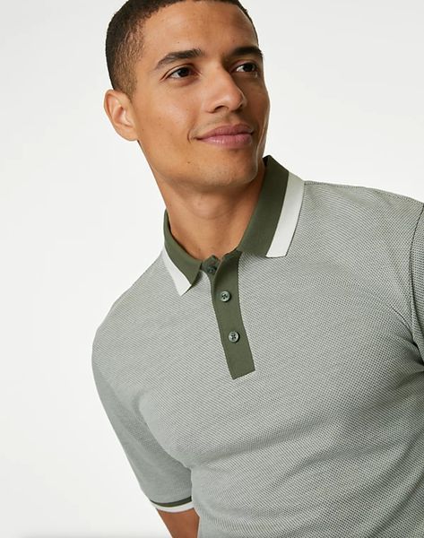 Чоловіча футболка Polo M&S (57327) M Зелена 57327 фото