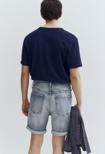 Чоловічі джинсові шорти Slim Fit H&M (58315) W33 Світло-сині 58315 фото