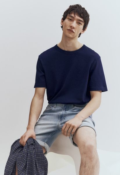 Чоловічі джинсові шорти Slim Fit H&M (58315) W33 Світло-сині 58315 фото