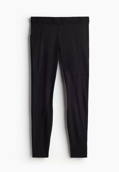 Мужские спортивные штаны-леггинсы для бега Dry move H&M (58435) L Черные 58435_L фото