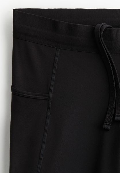 Мужские спортивные штаны-леггинсы для бега Dry move H&M (58435) L Черные 58435_L фото