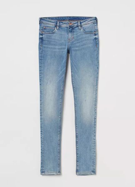Женские джеггинсы Push up Low с пониженной талией H&M (57609) W34 Светло-синие 57609 фото