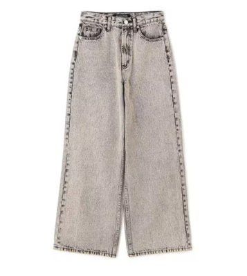 Женские широкие джинсы Wide Regular H&M (58007) W34 Светло-серые 58007 фото