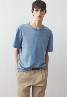 Чоловіча футболка Regular Fit H&M (58349) М Синя 58349 фото
