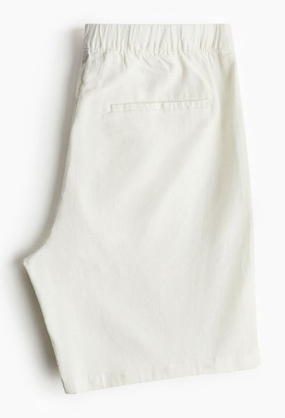 Мужские льняные шорты Regular Fit Н&М (57014) XL Белые 57014_xl фото