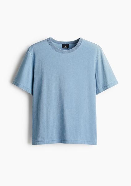Чоловіча футболка Regular Fit H&M (58349) М Синя 58349 фото