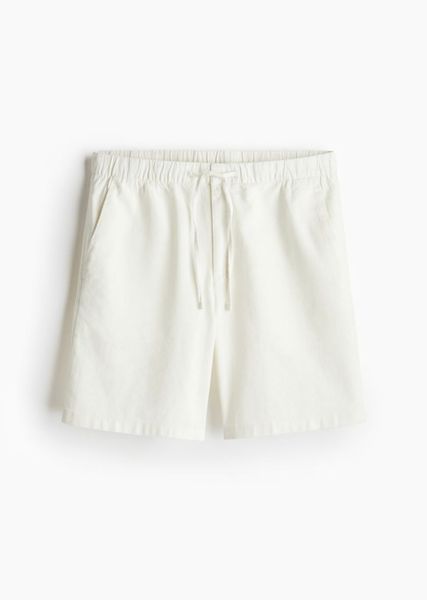 Мужские льняные шорты Regular Fit Н&М (57014) XL Белые 57014_xl фото