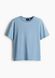 Чоловіча футболка Regular Fit H&M (58349) М Синя 58349 фото 5