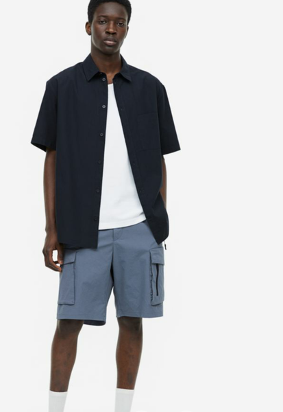 Мужские шорты карго H&M (55828) L Синие 55828 фото