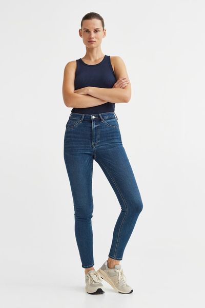 Жіночі джинси скіні H&M (10041) W36 Cині 10041 фото