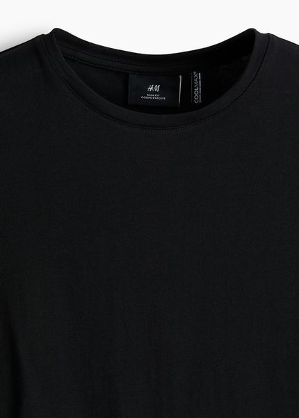 Мужская футболка Slim fit Cool Max H&M (58306) XL Черная 58306_xl фото