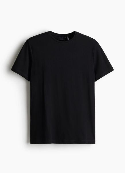 Мужская футболка Slim fit Cool Max H&M (58306) XL Черная 58306_xl фото