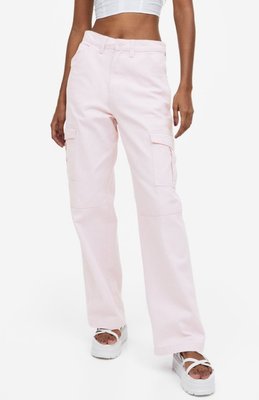 Жіночі мішкуваті джинси карго 90-х Н&М (56815) W36 Рожеві 56815 фото