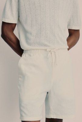Чоловічі лляні шорти Regular Fit Н&М (57014) XL Білі 57014_xl фото
