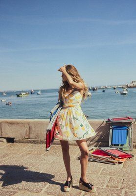 Жіноча сукня з принтом на бретелях Н&М (58420) XS Біла 58420 фото