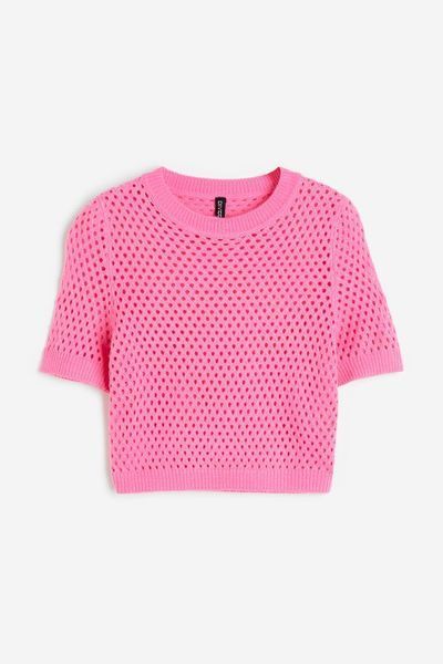 Женский вязаный топ Н&М (92927) XS Розовый 92927 фото