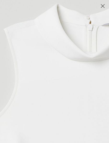 Жіноча блуза без рукавів H&M (57479) L Біла 57479_ фото