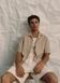 Мужская курортная рубашка из смеси лиоцела Regular Fit H&M (58404) S Бежева 58404 фото 1