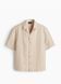 Мужская курортная рубашка из смеси лиоцела Regular Fit H&M (58404) S Бежева 58404 фото 5