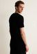 Мужская трикотажная футболка в рубчик Regular Fit H&M (57378) L Черная 57378_l фото 5