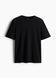 Чоловіча футболка Regular Fit H&M (58059) XL Чорна 58059_xl фото 6