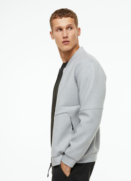 Мужская спортивная кофта Dry Move H&M (55665) S Серая 55665 фото