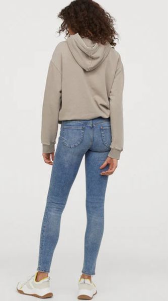 Жіночі джеггінси Push up Low з пониженою талією H&M (57612) W33L32 Сині 57612 фото