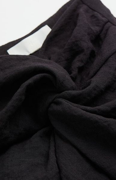 Жіноча спідниця з лляної суміші Н&М (56909) XS Чорна 56909 фото