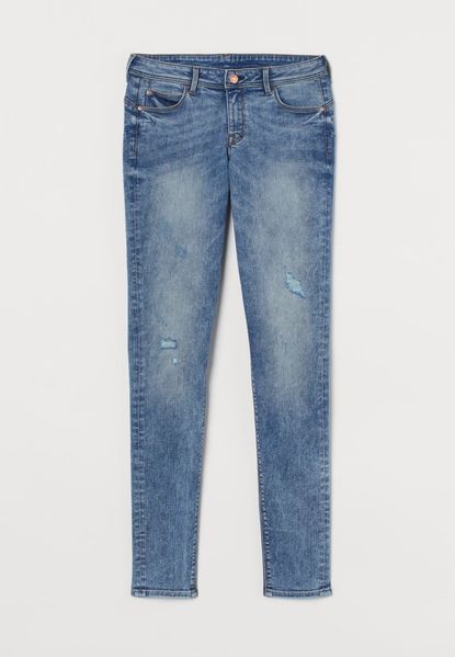 Жіночі джеггінси Push up Low з пониженою талією H&M (57612) W33L32 Сині 57612 фото