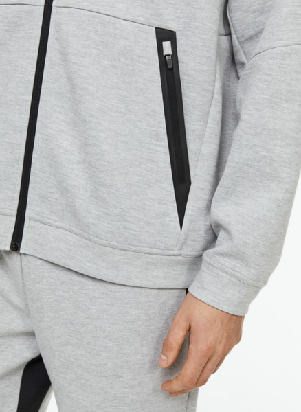 Мужская спортивная кофта с капюшоном Dry Move H&M (55664) S Серая 55664 фото