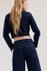 Женские широкие укороченные джинсы Wide regular fit H&M (58474) W36 Темно-синие 58474_ фото 5