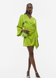 Женское атласное платье на запах H&M (55612) XS Зелёное 55612 фото 3