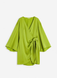 Женское атласное платье на запах H&M (55612) XS Зелёное 55612 фото 7