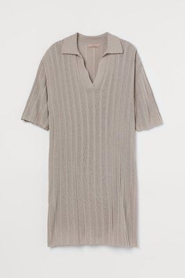 Жіноча сукня в рубчик H&M (10029) XS Бежева 10029 фото