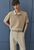 Чоловіча трикотажна футболка Polo Regular Fit H&M (58191) S Бежева  58191 фото