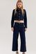 Женские широкие укороченные джинсы Wide regular fit H&M (58474) W36 Темно-синие 58474_ фото 1