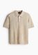 Чоловіча трикотажна футболка Polo Regular Fit H&M (58191) S Бежева  58191 фото 7
