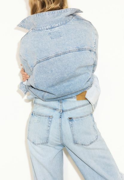 Женские джинсы Wide Regular H&M (58076) W36 Голубые 58076_ фото