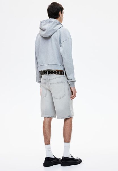 Чоловічі джинсові шорти Relaxed Fit H&M (58439) W31 Світло-сірі 58439 фото